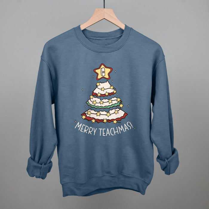 Merry Teachmas Tree Doodle Printed Shirts