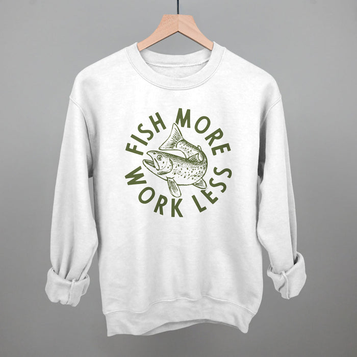 Fish More Work Less Printed Shirts