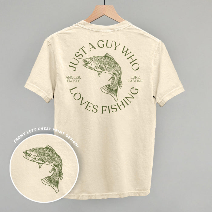 Just A Guy Who Loves Fishing (Back Print) Shirts