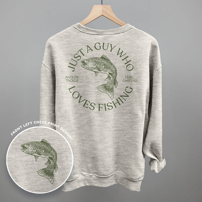 Just A Guy Who Loves Fishing (Back Print) Shirts
