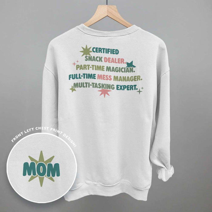 Multitasking Mom print tee in soft fabric celebrating hardworking moms
