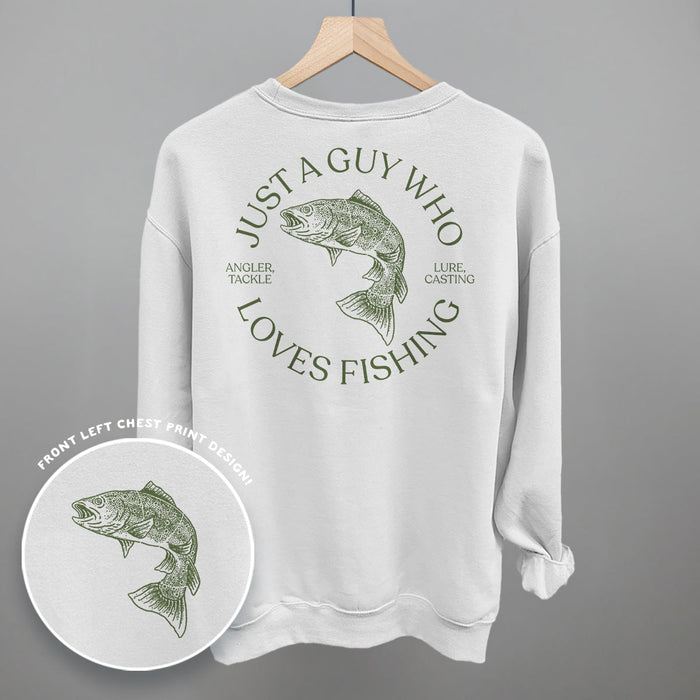 Just A Guy Who Loves Fishing (Back Print) Shirts