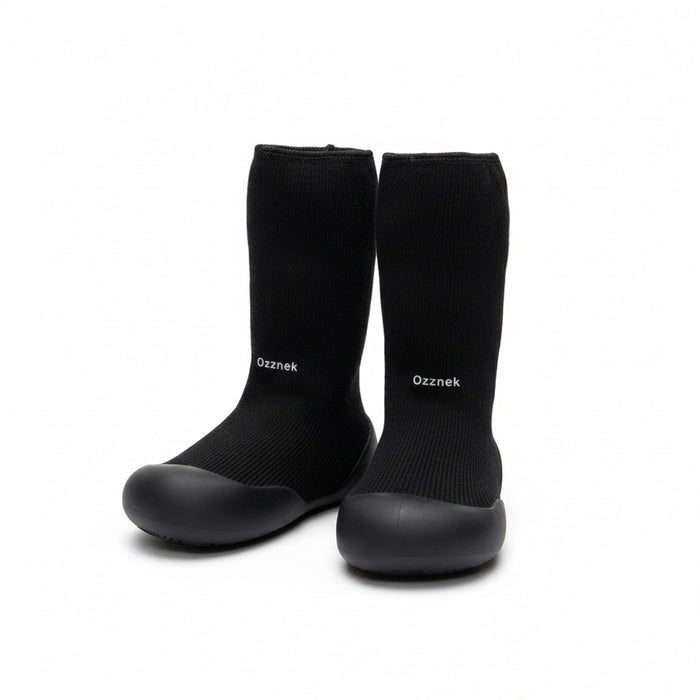 Toddler Sock Shoes with Rubber Soles | Fleece Winter Barefoot Shoes