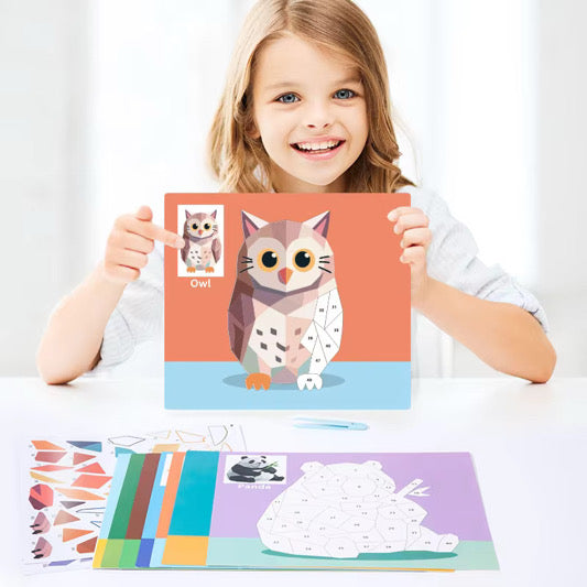Kids' DIY Sticker, Puzzle and Painting Kit