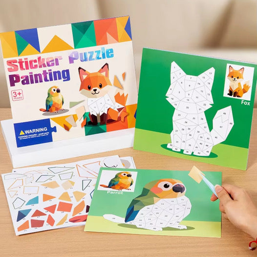 Kids' DIY Sticker, Puzzle and Painting Kit