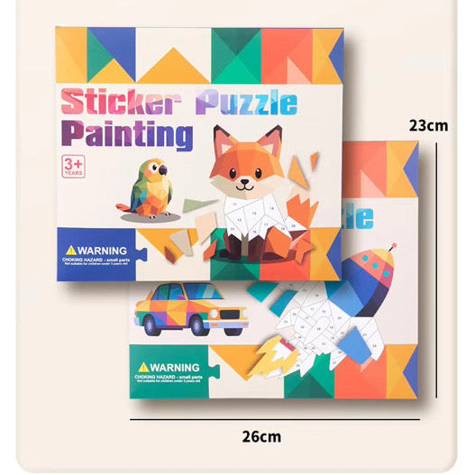 Kids' DIY Sticker, Puzzle and Painting Kit