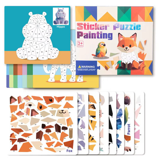 Kids' DIY Sticker, Puzzle and Painting Kit