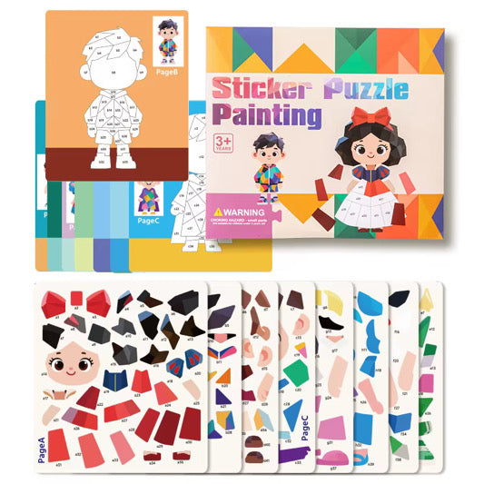 Kids' DIY Sticker, Puzzle and Painting Kit