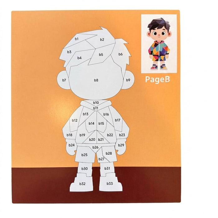 Kids' DIY Sticker, Puzzle and Painting Kit