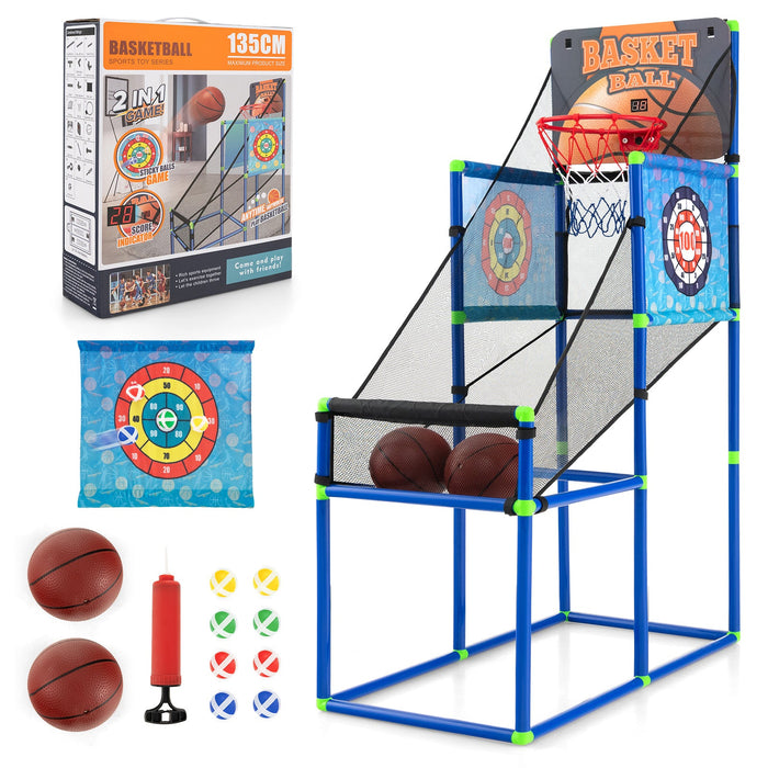 Kids Basketball Arcade Game with Electronic Scoreboard and Sound