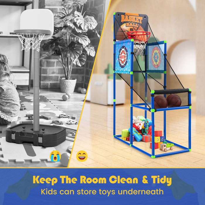 Kids Basketball Arcade Game with Electronic Scoreboard and Sound