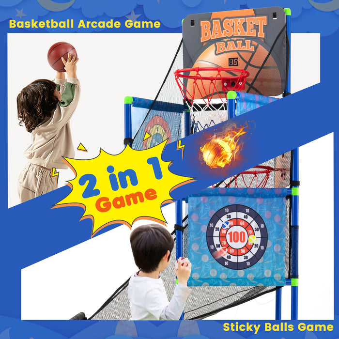 Kids Basketball Arcade Game with Electronic Scoreboard and Sound
