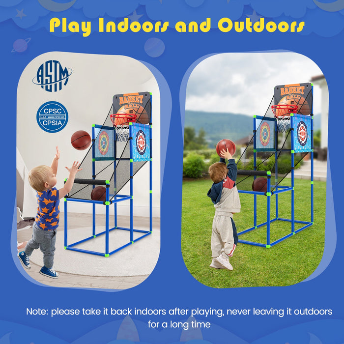 Kids Basketball Arcade Game with Electronic Scoreboard and Sound