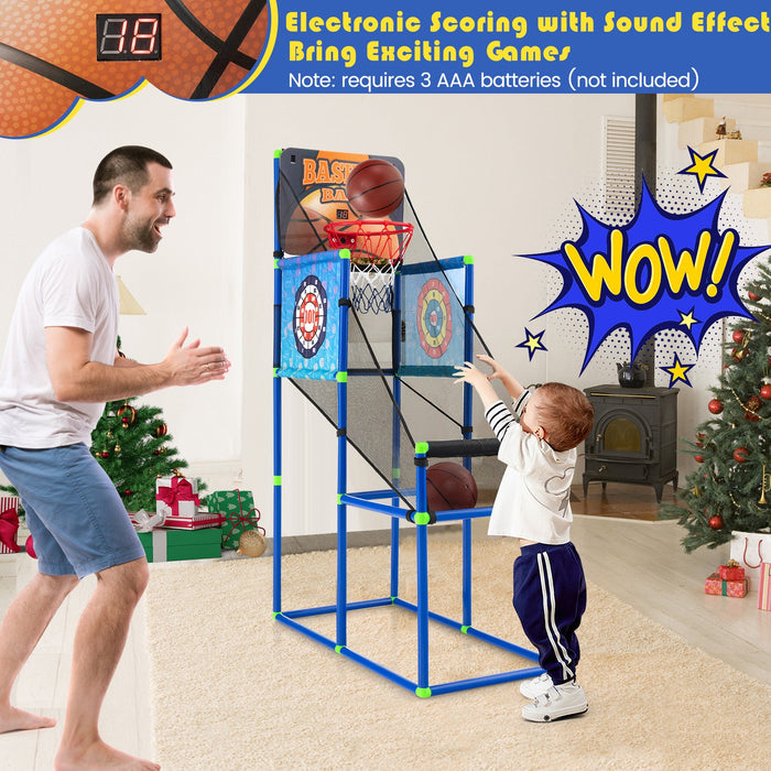 Kids Basketball Arcade Game with Electronic Scoreboard and Sound