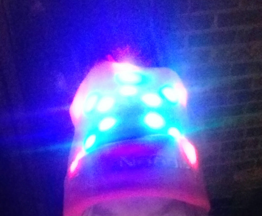 LED Light Up Glow Unicorn Beanie Hat with Pom Gift for Kids