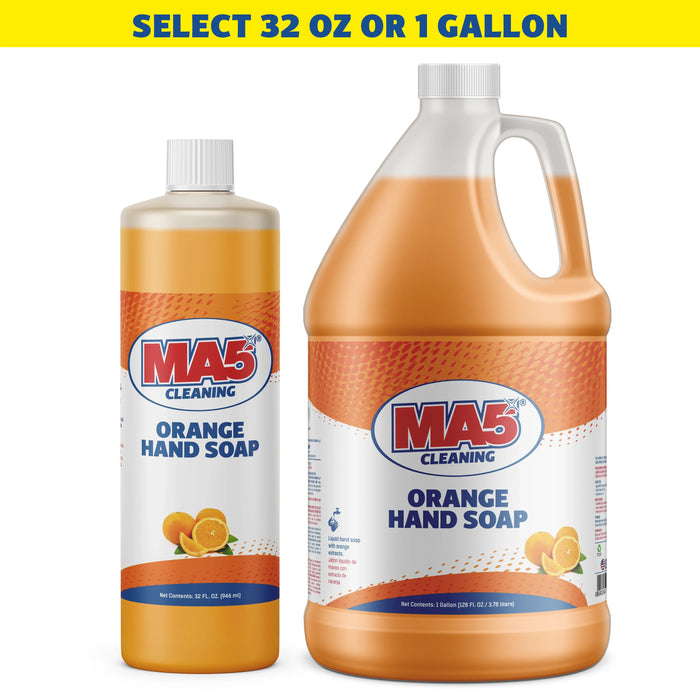 MA5X Orange Power Hand Soap | Glycerin-Conditioned Grease Cutter