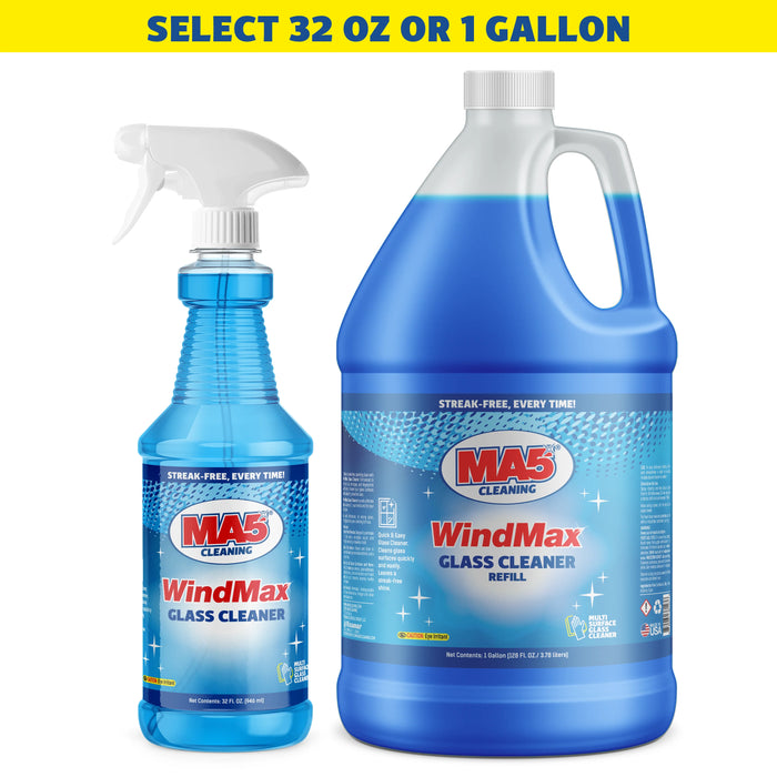 MA5X WindMax Pro Glass Cleaner | Streak-Free, Ammonia-Free Formula