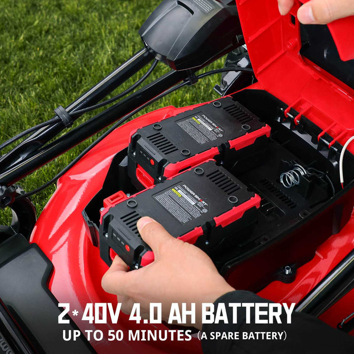 21" Cordless Push Lawn Mower - 40V, Includes Dual 40V Batteries (MB2400B)
