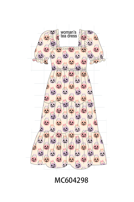 Jack-O-Lantern Mom's Dress for Fall