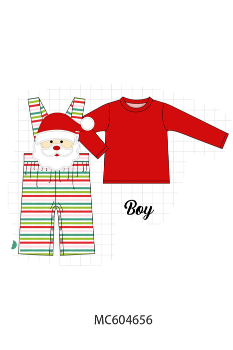 Red Santa Claus  2pc Set