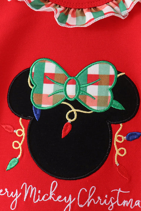 Kids Christmas Character Ruffle Romper