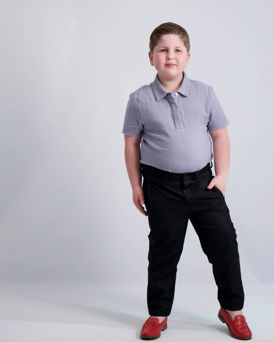 Youth Boys Black Dress Pants