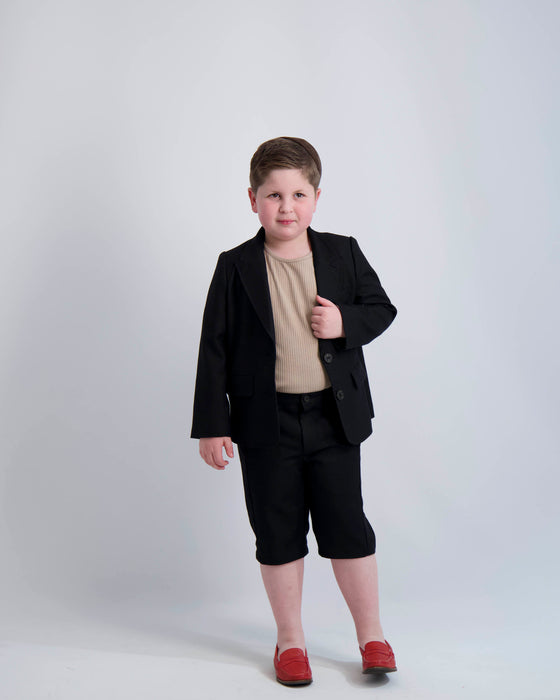 Youth Boys Black Dress Blazer