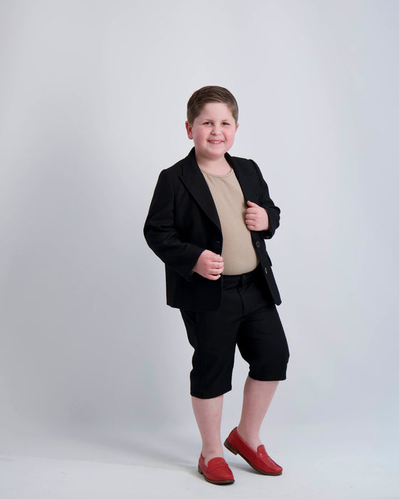 Youth Boys Black Dress Blazer