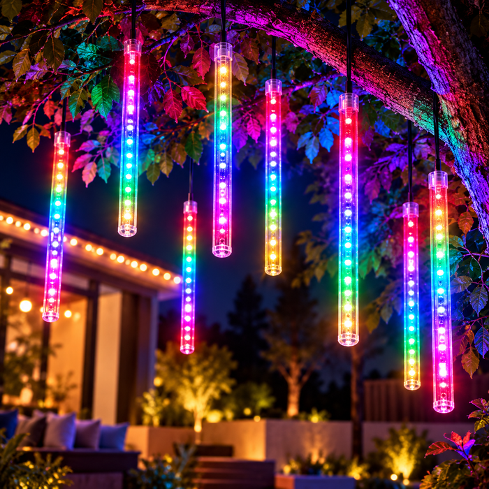 Large LED Snowfall Lights – Cascading Meteor Shower Effect