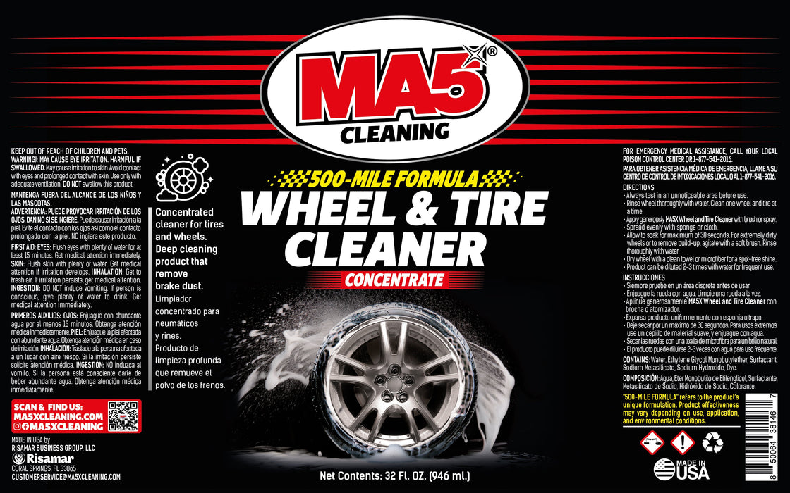 MA5X Concentrated Wheel & Tire Cleaner: Brake Dust Remover
