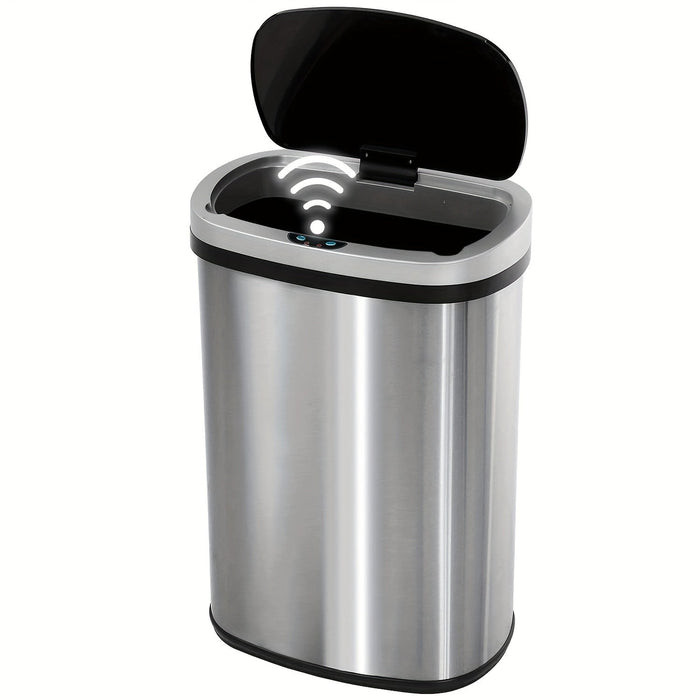 13 Gallon 50L Automatic Trash Can Touchless Motion Sensor Kitchen Garbage Bin