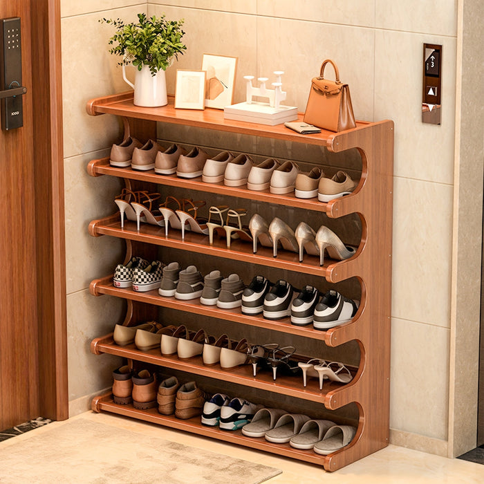 5 or 6 Tier Bamboo Shoe Rack Organizers