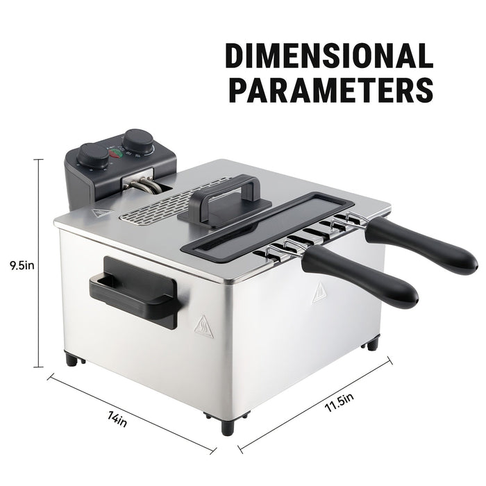 1700W Electric Deep Fryer 3L or5L Stainless Steel w Basket
