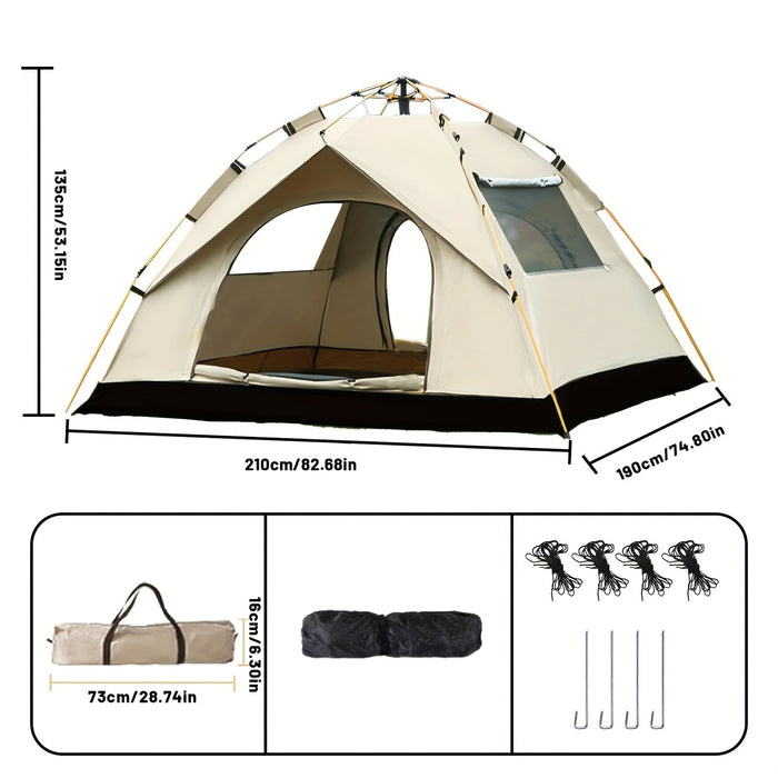 3-4 Person Instant Pop Up Camping Tent