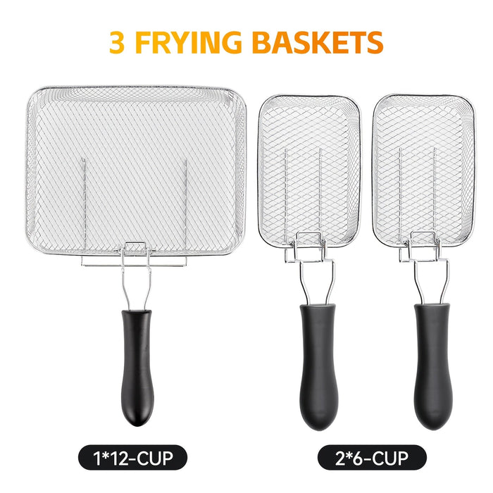 1700W Electric Deep Fryer 3L or5L Stainless Steel w Basket