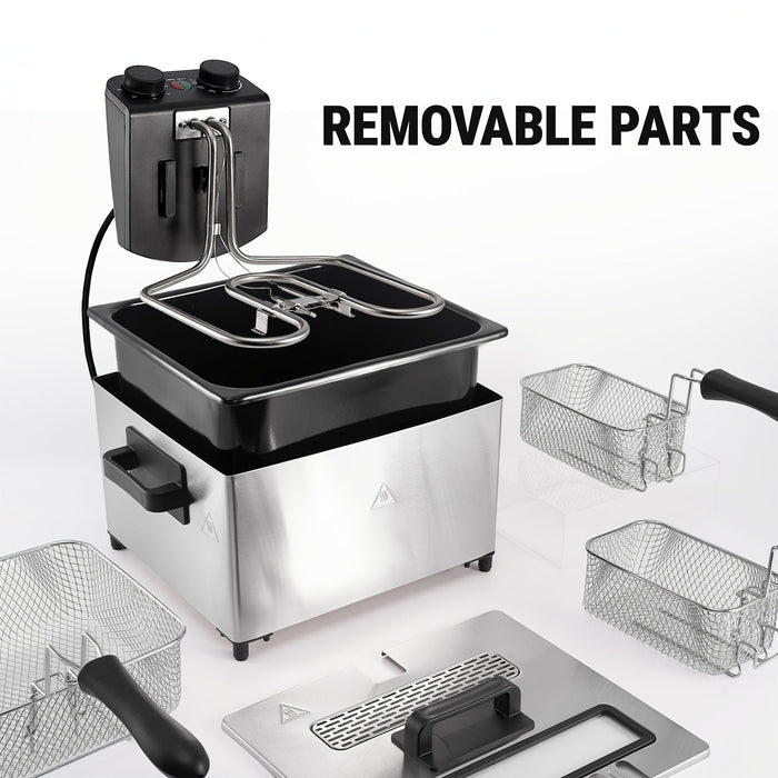 1700W Electric Deep Fryer 3L or5L Stainless Steel w Basket