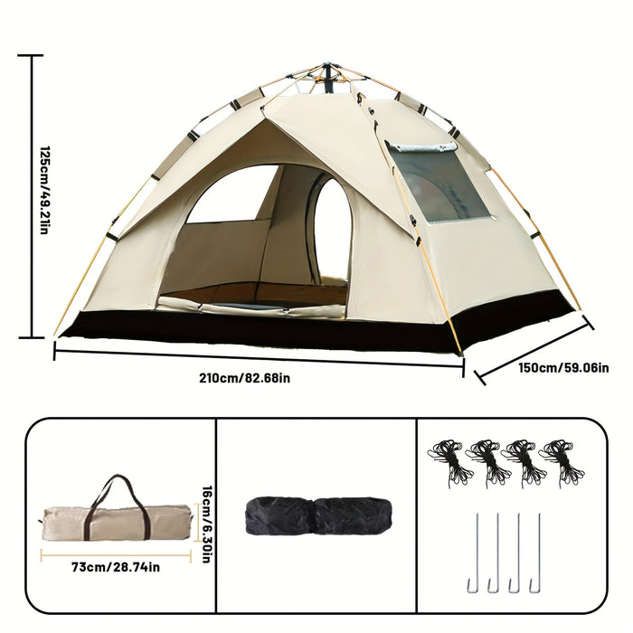 3-4 Person Instant Pop Up Camping Tent