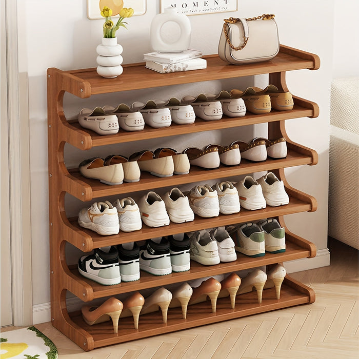 5 or 6 Tier Bamboo Shoe Rack Organizers