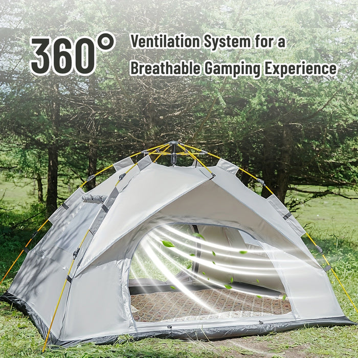 3-4 Person Instant Pop Up Camping Tent