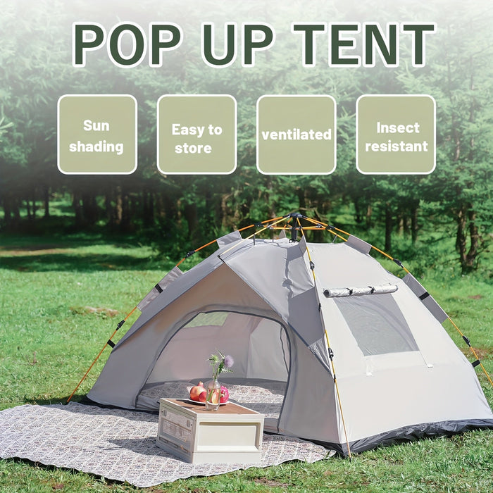 3-4 Person Instant Pop Up Camping Tent