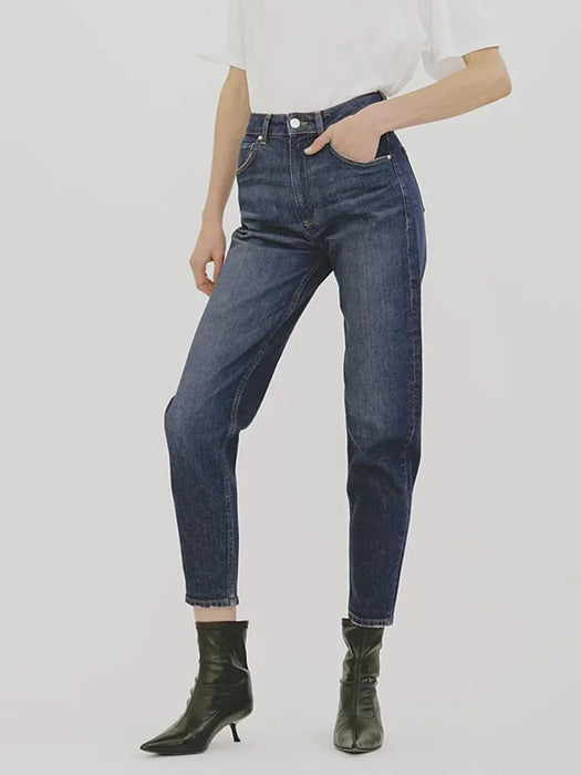Women's High Waist Vintage Denim Stretch Jeans