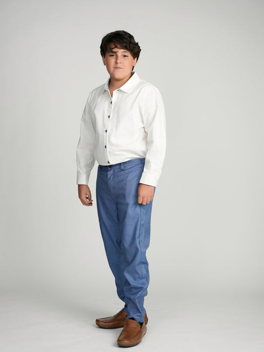 Youth Boys Egyptian Blue Dress Pants