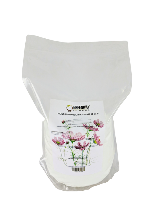 Monoammonium Phosphate 12-61-0 water-soluble fertilizer bag with label