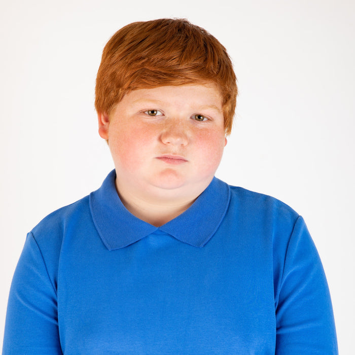 Youth Boy's Cobalt Collar Top (Long Sleeve)