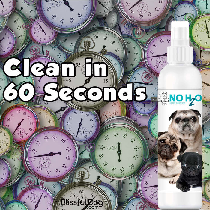 No H2O Spray Pet Shampoo — Clean Dog in 60 Seconds