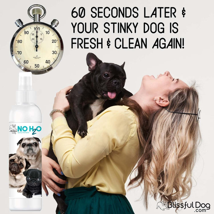 No H2O Spray Pet Shampoo — Clean Dog in 60 Seconds