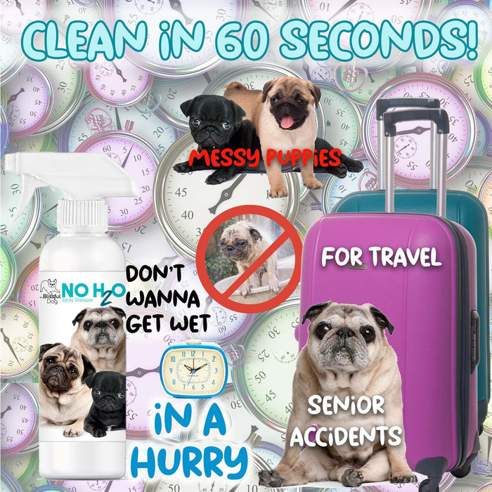 No H2O Spray Pet Shampoo — Clean Dog in 60 Seconds