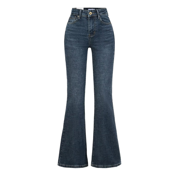 Women's High Waist Slim Fit Wide Leg Jeans