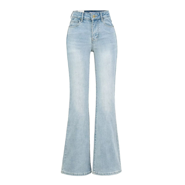 Women's High Waist Slim Fit Wide Leg Jeans