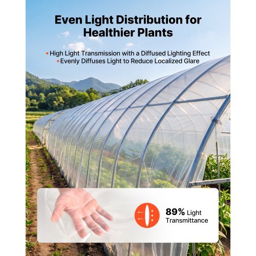 VEVOR 6 Mil Clear Greenhouse Plastic Sheeting (12 x 100 ft)